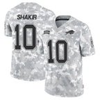 Johmsee B.Bills #10 Khalil Shakir Player Arctic Camo Salute to Service Limited  Stitched Jerseys