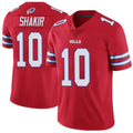 Johmsee B.Bills #10 Khalil Shakir Player Vapor F.U.S.E. Limited Red Stitched Jerseys