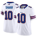 Johmsee B.Bills #10 Khalil Shakir Player Vapor F.U.S.E. Limited White  Stitched Jerseys