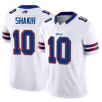 Johmsee B.Bills #10 Khalil Shakir Player Vapor F.U.S.E. Limited White  Stitched Jerseys