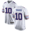 Johmsee B.Bills #10 Khalil Shakir Player White Game  Stitched Jerseys