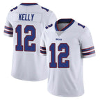 Johmsee B.Bills #12 Jim Kelly Player White Vapor Untouchable Limited Stitched Jerseys