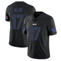 Johmsee B.Bills #17 Josh Allen Player Black Impact Limited Home Game Stitched Jerseys