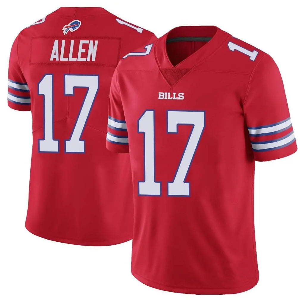 Johmsee B.Bills #17 Josh Allen Player Red Vapor Untouchable Limited Home Game Stitched Jerseys