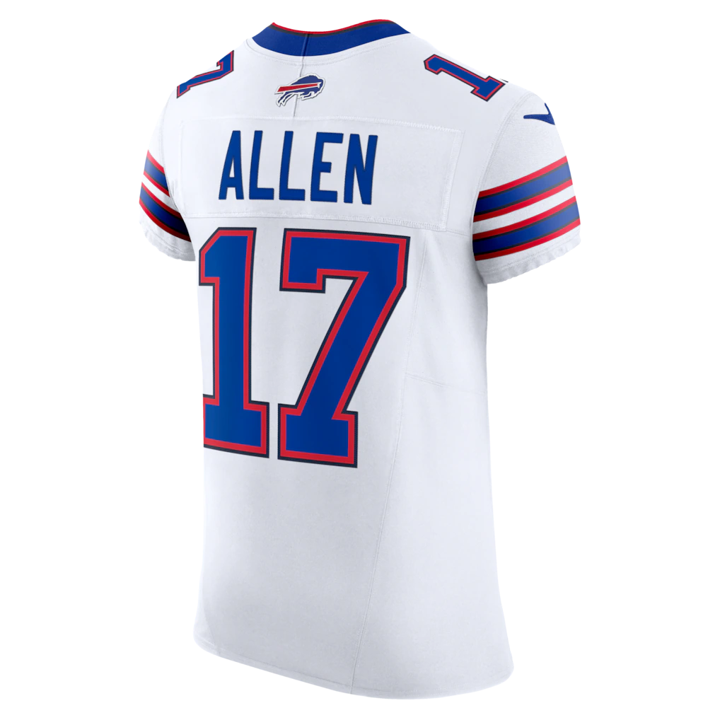 Johmsee B.Bills #17 Josh Allen White Vapor F.U.S.E. Elite Stitched Jerseys