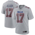 Johmsee B.Bills #17 Josh Allen Player Gray Game Stitched Jerseys