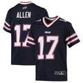 Johmsee B.Bills #17 Josh Allen Player Navy Inverted  Game Stitched Jerseys