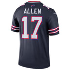 Johmsee B.Bills #17 Josh Allen Player Navy Inverted  Legend Game Stitched Jerseys