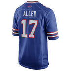 Johmsee B.Bills #17 Josh Allen Player Royal Team Game  Stitched Jerseys