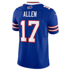Johmsee B.Bills #17 Josh Allen Player Royal Vapor F.U.S.E. Limited Stitched Jerseys
