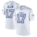 Johmsee B.Bills #17 Josh Allen Player White Rivalries Collection Game Stitched Jersey