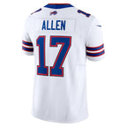 Johmsee B.Bills #17 Josh Allen Player White Vapor F.U.S.E. Limited Stitched Jerseys