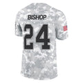 Johmsee B.Bills #24 Cole Bishop Player Arctic Camo Salute to Service Limited Stitched Jerseys