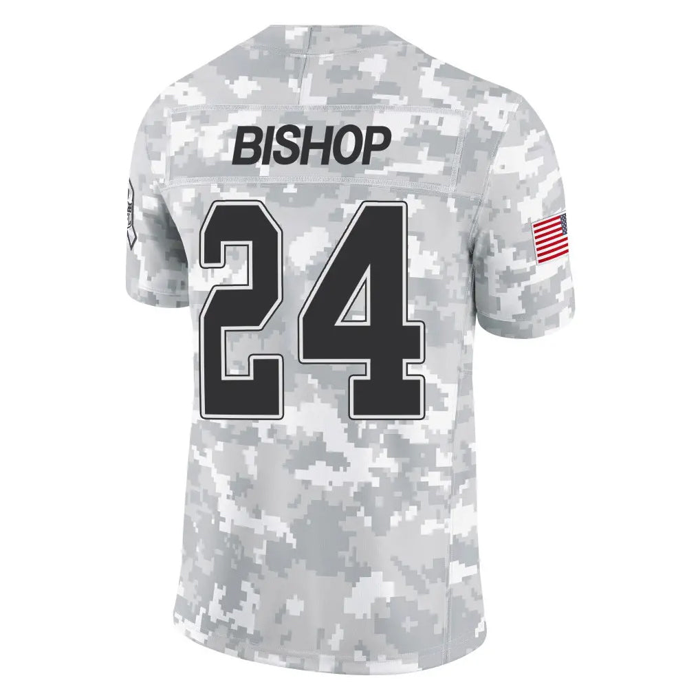 Johmsee B.Bills #24 Cole Bishop Player Arctic Camo Salute to Service Limited Stitched Jerseys