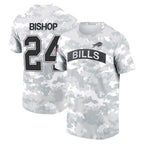 Johmsee B.Bills #24 Cole Bishop Player Arctic Camo Salute to Service T-Shirt Hoodies Stitched Jerseys