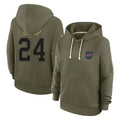 Johmsee B.Bills #24 Cole Bishop Player Olive Salute to Service Hoodies Stitched Jerseys