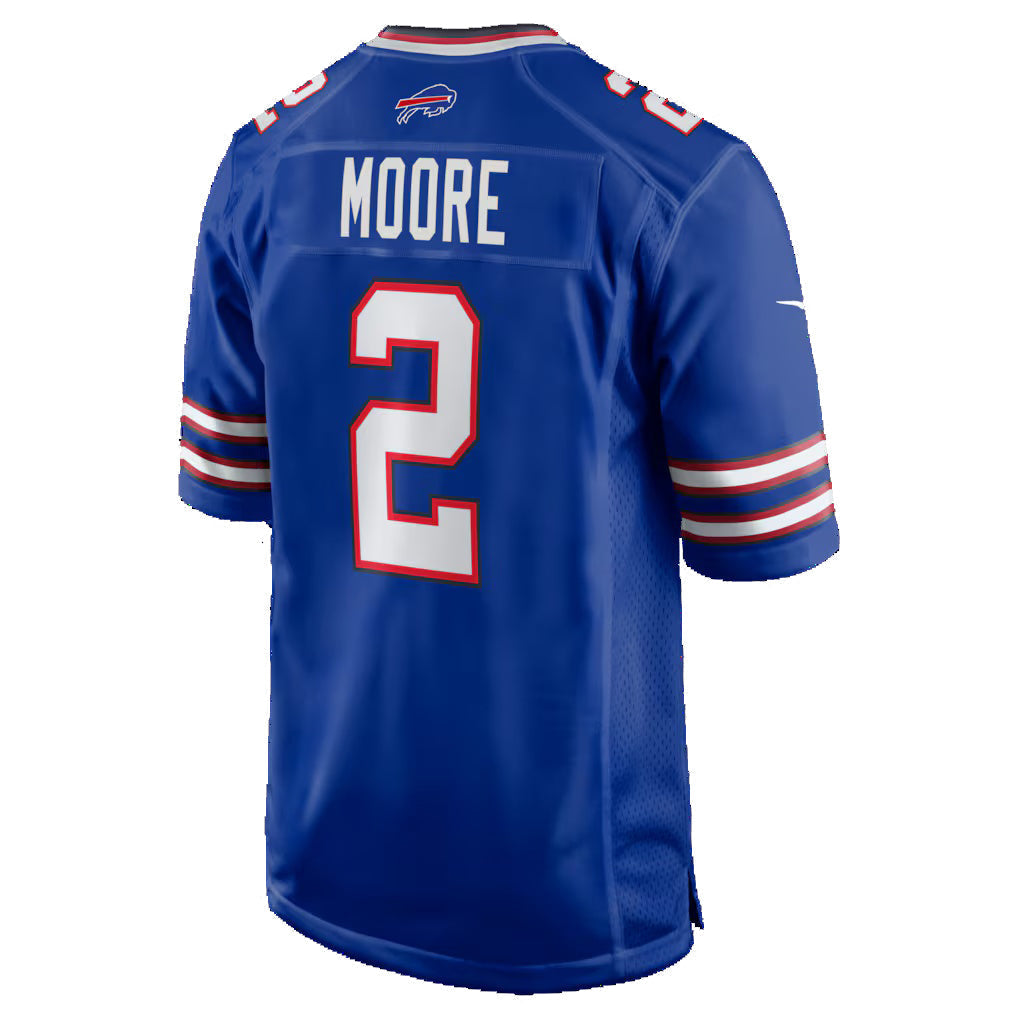 Johmsee B.Bills #2 D.J. Moore Royal Game Stitched Jerseys