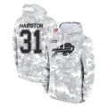 Johmsee B.Bills #31 Maxwell Hairston Player Arctic Camo Salute to Service Hoodies Limited Stitched Jerseys