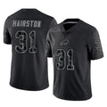Johmsee B.Bills #31 Maxwell Hairston Player Black RFLCTV Limited Stitched Jerseys