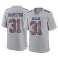 Johmsee B.Bills #31 Maxwell Hairston Player Gray Fashion Home Game Stitched Jerseys