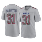 Johmsee B.Bills #31 Maxwell Hairston Player Gray Fashion Home Game Stitched Jerseys