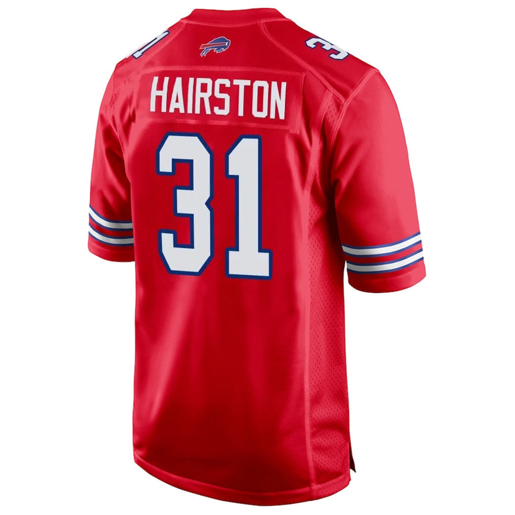 Johmsee B.Bills #31 Maxwell Hairston Player Red Home Game Stitched Jerseys