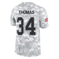 Johmsee B.Bills #34 Thurman Thomas Player Arctic Camo Salute to Service Limited Stitched Jerseys