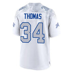 Johmsee B.Bills #34 Thurman Thomas Player White Rivalries Collection Game Stitched Jerseys