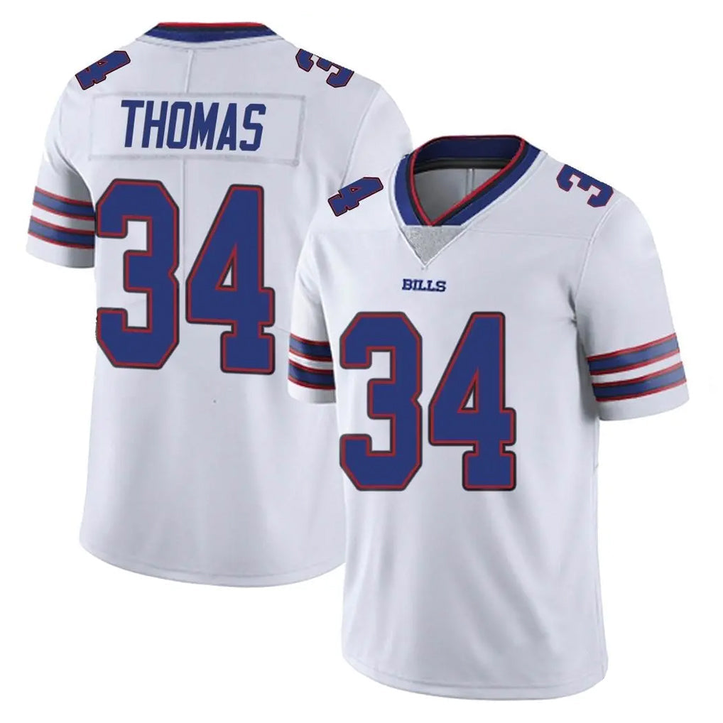 Johmsee B.Bills #34 Thurman Thomas Player White Vapor Untouchable Limited Stitched Jerseys