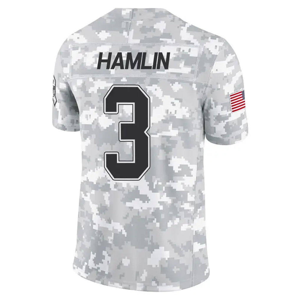 Johmsee B.Bills #3 Damar Hamlin Player Arctic Camo Salute to Service Limited Stitched Jerseys
