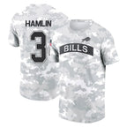 Johmsee B.Bills #3 Damar Hamlin Player Arctic Camo Salute to Service T-Shirt Hoodies Stitched Jerseys