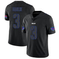 Johmsee B.Bills #3 Damar Hamlin Player Black Impact Limited Stitched Jerseys