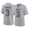Johmsee B.Bills #3 Damar Hamlin Player Gray Home Game Stitched Jerseys