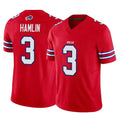 Johmsee B.Bills #3 Damar Hamlin Player Red Vapor F.U.S.E. Jersey Limited Home Game Stitched Jerseys