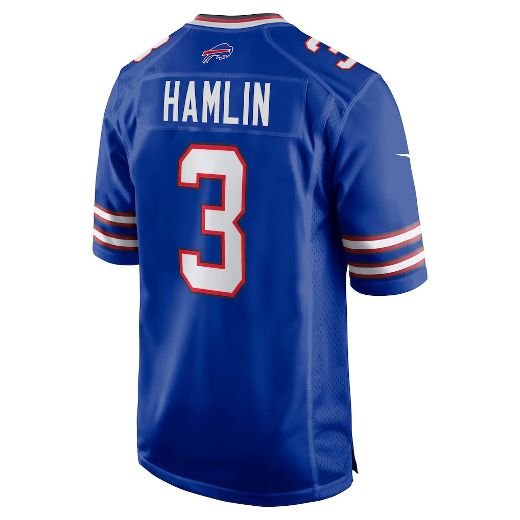 Johmsee B.Bills #3 Damar Hamlin Player Royal Home Game Stitched Jerseys