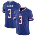 Johmsee B.Bills #3 Damar Hamlin Player Royal Vapor Untouchable Limited Stitched Jerseys