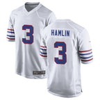 Johmsee B.Bills #3 Damar Hamlin Player White Alternate Game Stitched Jerseys