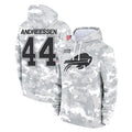 Johmsee B.Bills #44 Joe Andreessen Player Arctic Camo Salute to Service Hoodies Limited Stitched Jerseys