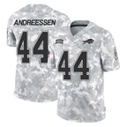 Johmsee B.Bills #44 Joe Andreessen Player Arctic Camo Salute to Service Limited Stitched Jerseys