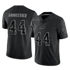 Johmsee B.Bills #44 Joe Andreessen Player Black RFLCTV Limited Stitched Jerseys