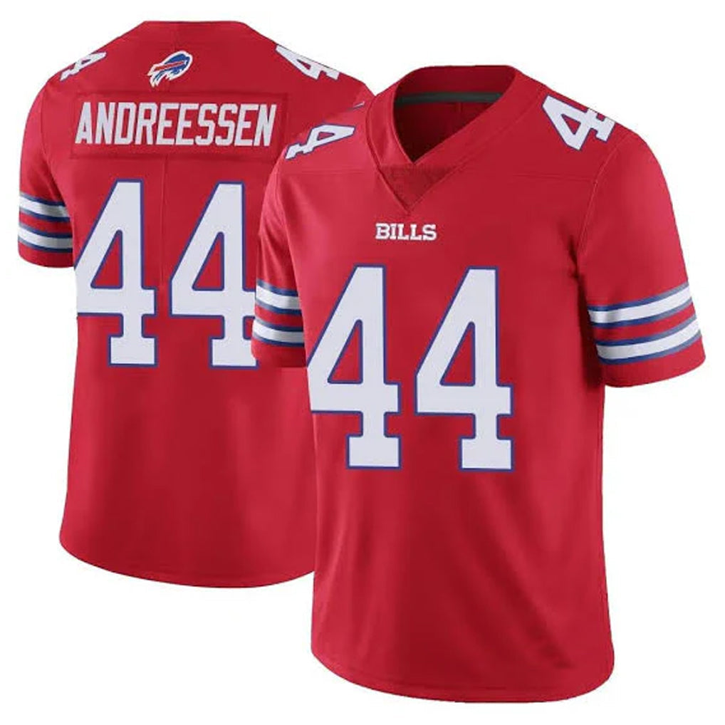 Johmsee B.Bills #44 Joe Andreessen Player Red Vapor Untouchable Limited Stitched Jerseys