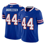 Johmsee B.Bills #44 Joe Andreessen Player Royal Vapor F.U.S.E. Limited Home Game Stitched Jerseys