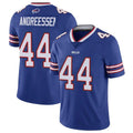 Johmsee B.Bills #44 Joe Andreessen Player Royal Vapor Untouchable Limited Stitched Jerseys