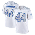Johmsee B.Bills #44 Joe Andreessen Player White Rivalries Collection Stitched Jerseys