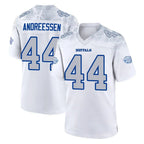 Johmsee B.Bills #44 Joe Andreessen Player White Rivalries Collection Stitched Jerseys