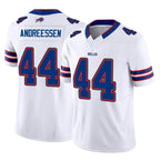 Johmsee B.Bills #44 Joe Andreessen Player White Vapor F.U.S.E. Limited Home Game Stitched Jerseys