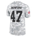 Johmsee B.Bills #47 Christian Benford Player Arctic Camo Salute to Service Limited Stitched Jerseys