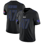 Johmsee B.Bills #47 Christian Benford Player Black Impact Limited Stitched Jerseys