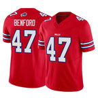 Johmsee B.Bills #47 Christian Benford Player Red Vapor F.U.S.E. Limited Stitched Jerseys