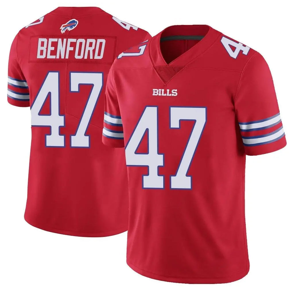 Johmsee B.Bills #47 Christian Benford Player Red Vapor Untouchable Limited Stitched Jerseys
